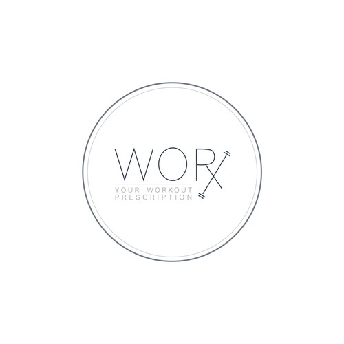 sleek/minimal logo for fitness center, Worx