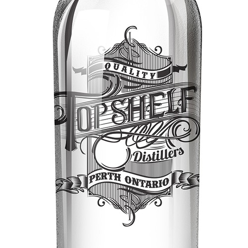 Logo & Bottle Label Design for Top Shelf Distillers