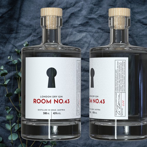 Simple and Bold Design For Dry Gin