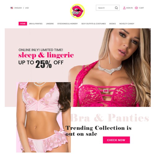 Lingerie Website Design