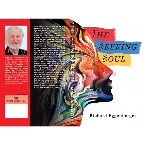 Soulful book cover design for poetry book