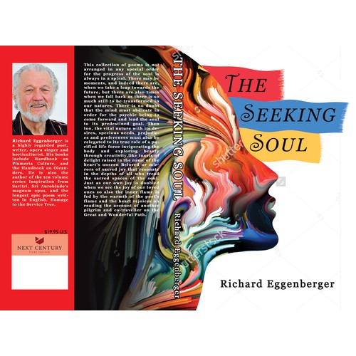 Soulful book cover design for poetry book