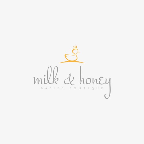 Create a logo that is modern, sleek yet playful for a luxury babyboutique. 