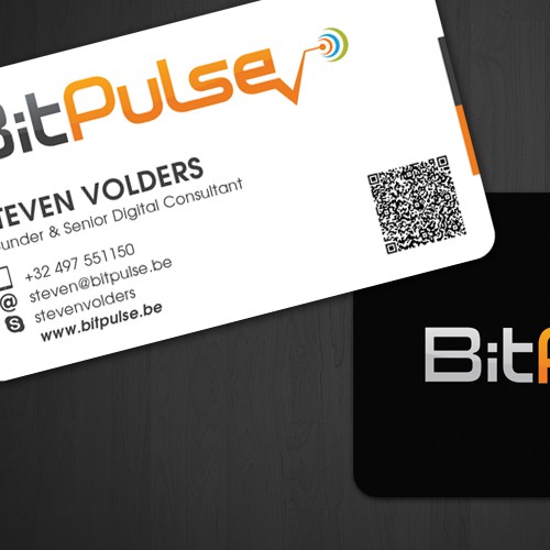 logo and business card for Bitpulse