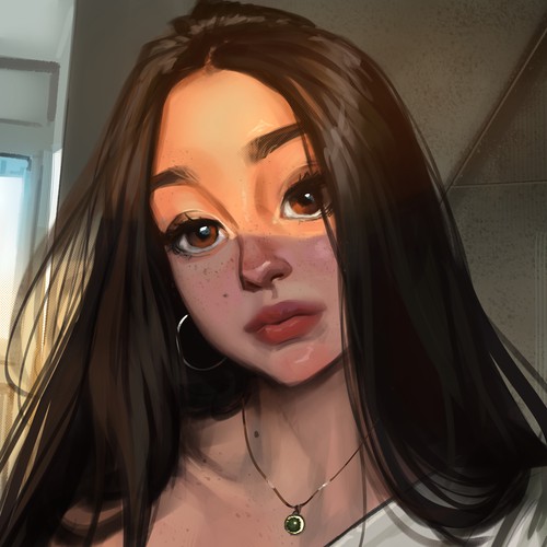 portrait of girl with lighting
