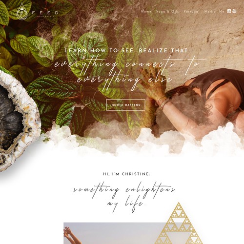 Feed Your Spirit - creative, warm, touching web design