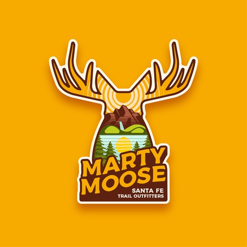 Marty Moose Sticker
