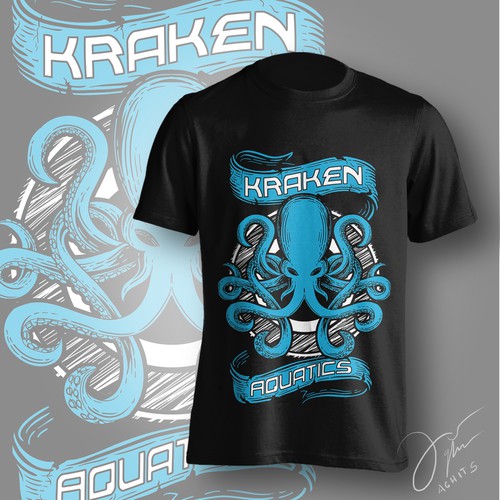 Tshirt Design for Kraken aquatics