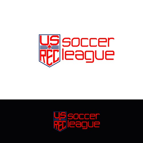 US REC Soccer League logo design