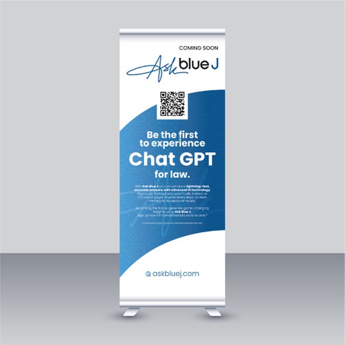 Create a Banner Stand Sign for a Chat GPT-Related Product