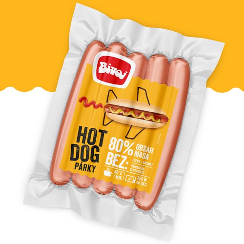 Packaging design for sausage brand