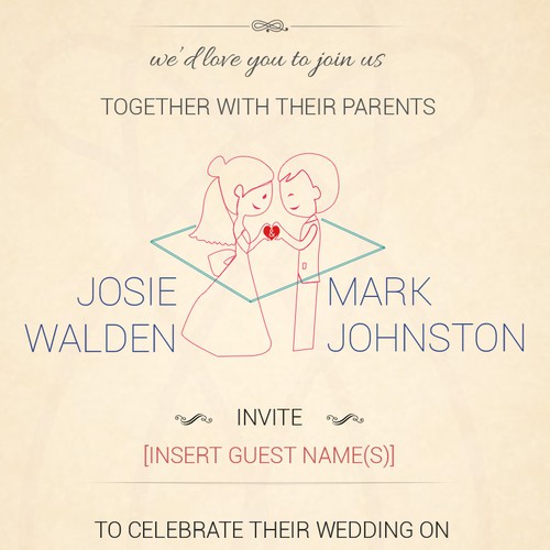 We're getting married on an island - please help us create our wedding invites and flyers!