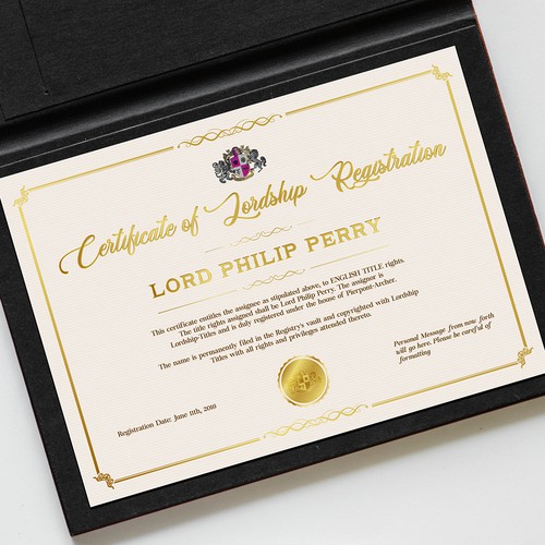 Certificate Design