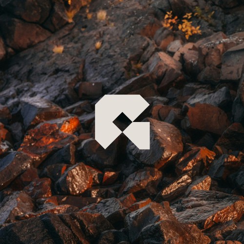 Rocky Resources Mining Company Logo Concept
