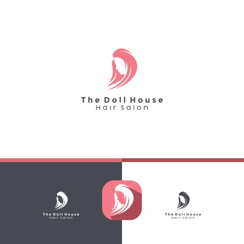 sample logo concept for THE DOLL HOUSE