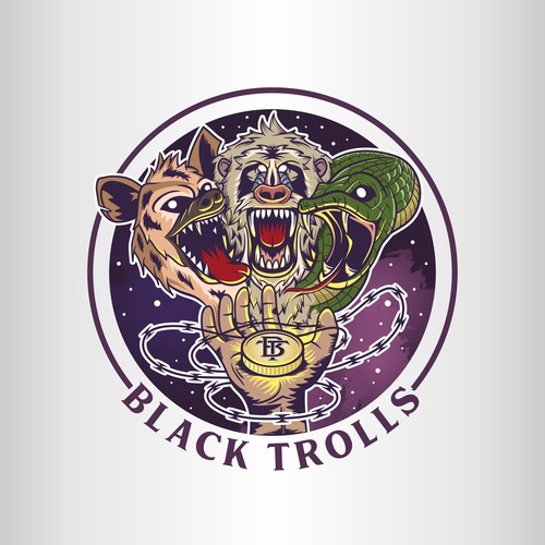 Logo illustration for Black Trolls