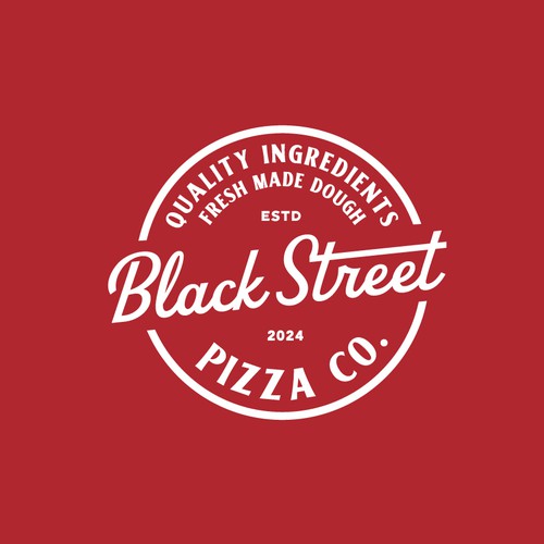 Black Street Pizza Logo