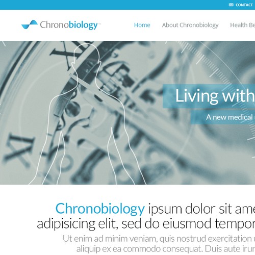 Redesign Needed for 'Chronobiology' Website Home Page 