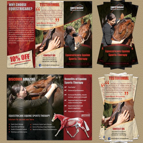 Equestricare Equine Sports Therapy needs a new brochure design