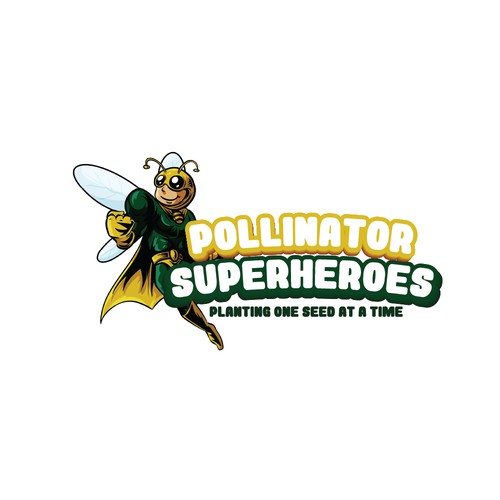 Logo for Pollinator Superheroes