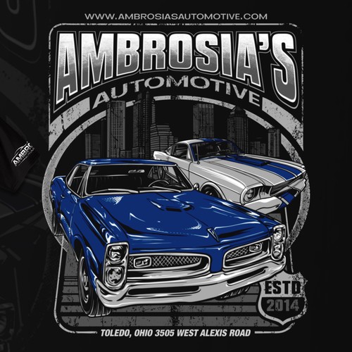 Ambrosia's Automotive apparel design