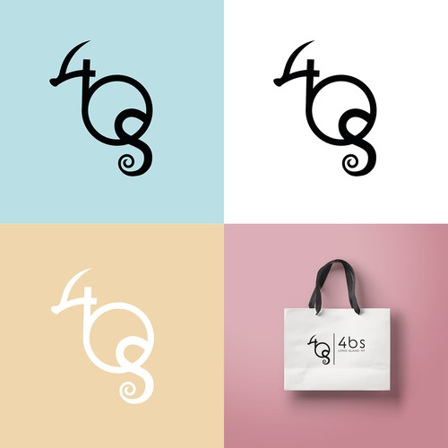 4BS clothing company logo concept