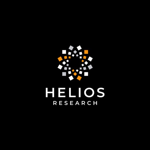 Sleek modern logo concept for research company.