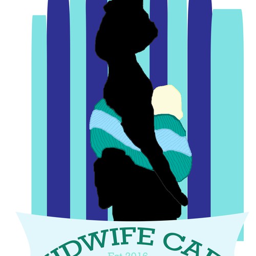 Art Deco esque Logo Design For Midwifery Education Cafe