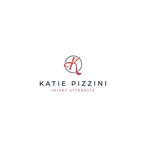 Katie Pizzini Injury Attorneys Logo Design