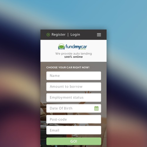 App design for online car booking