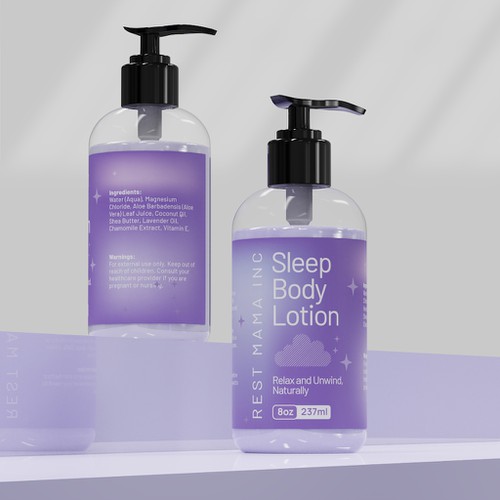 Lotion Packaging and label 
