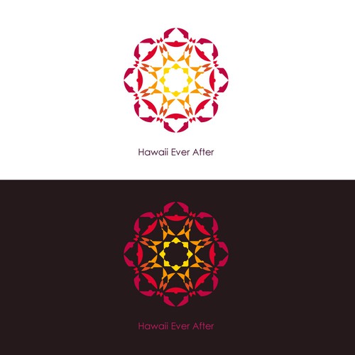 Abstract Flower concept for Hawaii Ever After