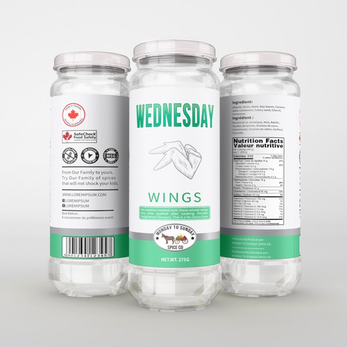 Jar packaging label