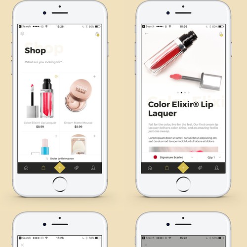 App for beauty shop ( concept )