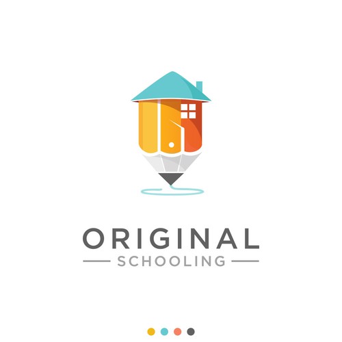 Creative logo for home school.