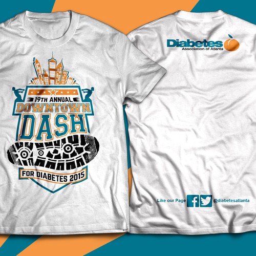Create a memorable t-shirt design for our 5K runners!