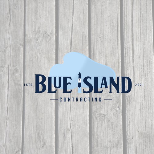 Blue island contracting logo
