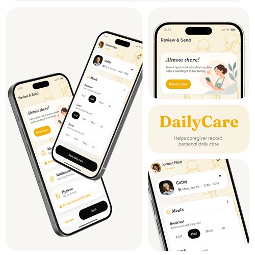 Simple caregiver app