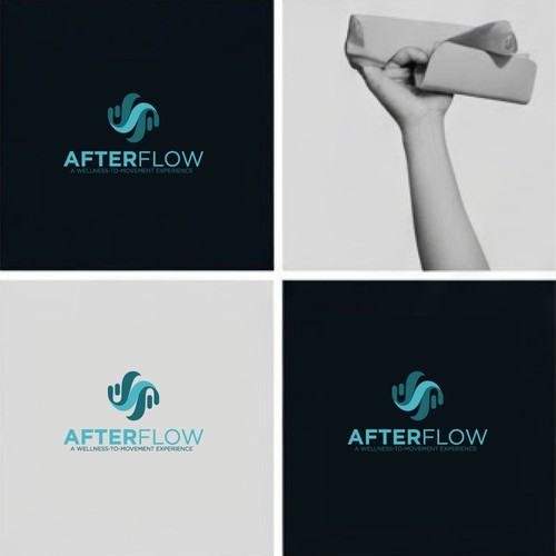 Afterflow Logo Design - Yoga-Music inspired logo design