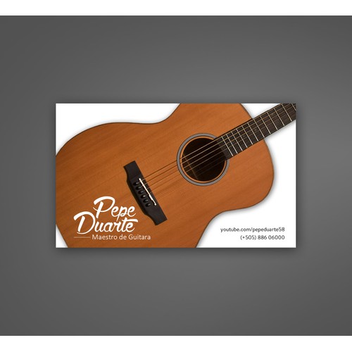 Business Card: Maestro de Guitarra (Guitar Master)