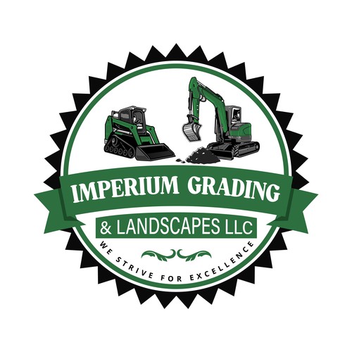 Imperium Grading & Landscapes LLC — Heavy Machinery & Landscaping Logo