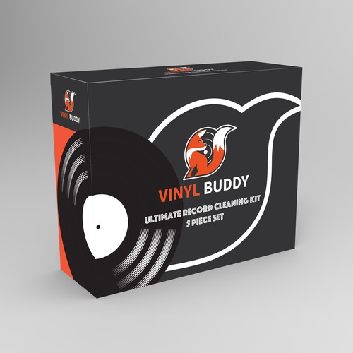 Box concept for record cleaning kit