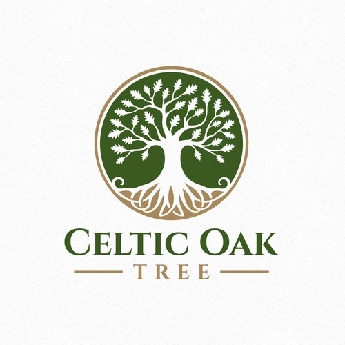 Celtic Oak Tree Logo