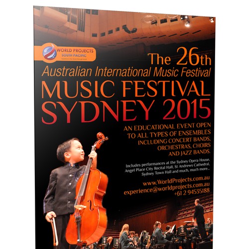 Flyer for the Australian International Music Festival