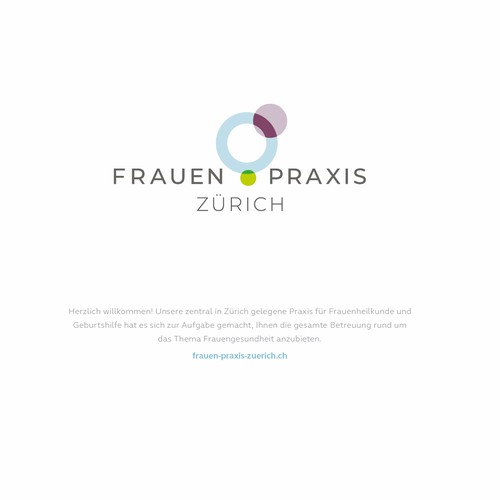 Logokonzept für eine gynäkologische Praxis in Zürich