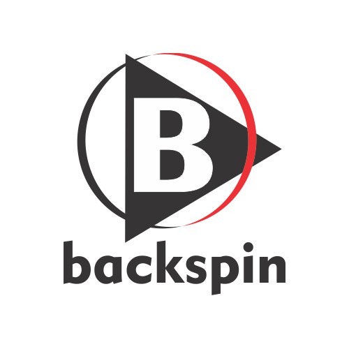 Logo Concept for Mobile Music App Called "backspin"