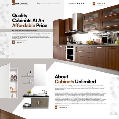 cabinets kitchen furniture website design