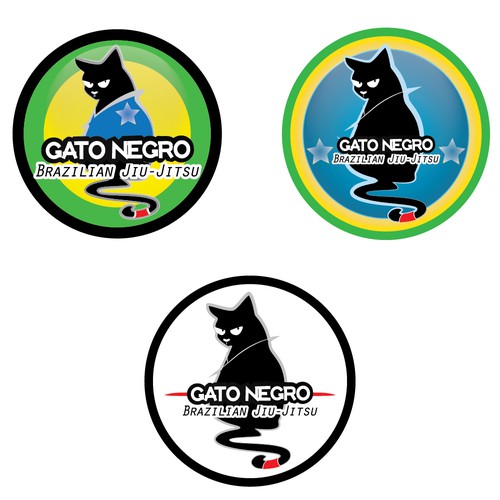 Brazilian Jiu-Jitsu team logo Gato Negro!