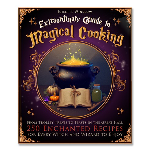 Book cover for a magical cookbook