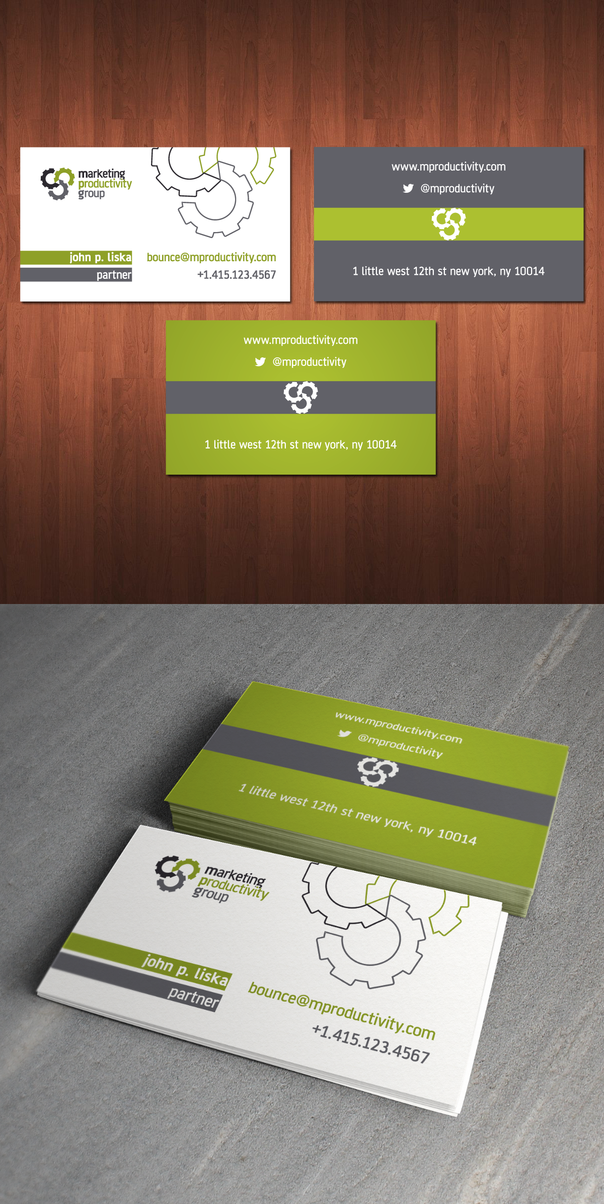 Marketing Productivity Group needs a new logo and business card